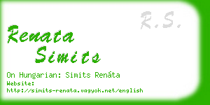 renata simits business card