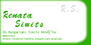 renata simits business card